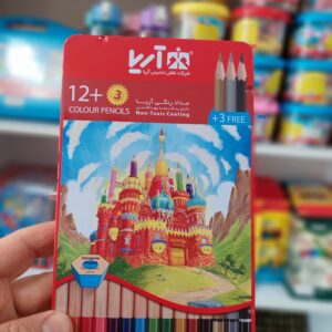 مداد رنگی 3+12رنگ آریا